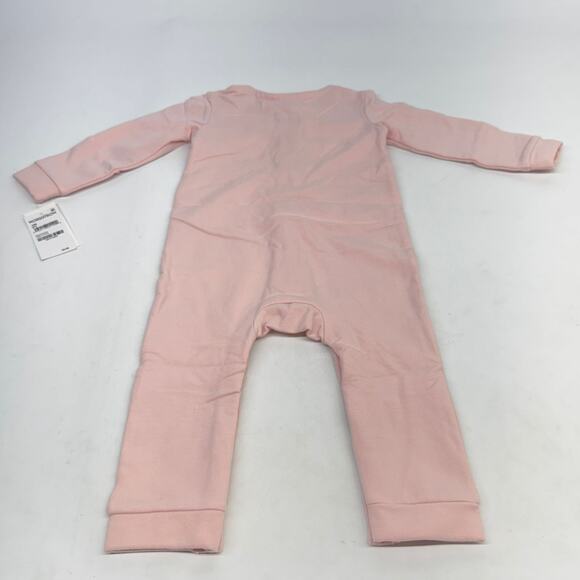 Nordstrom Baby Girls’ Pink Ruffle Romper Button-Up Size 18M New - Picture 2 of 4